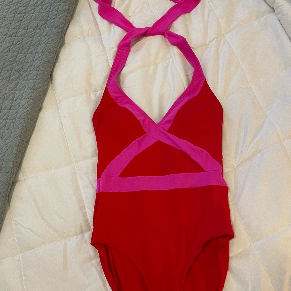 Boden one-piece swimsuit red/hotpink